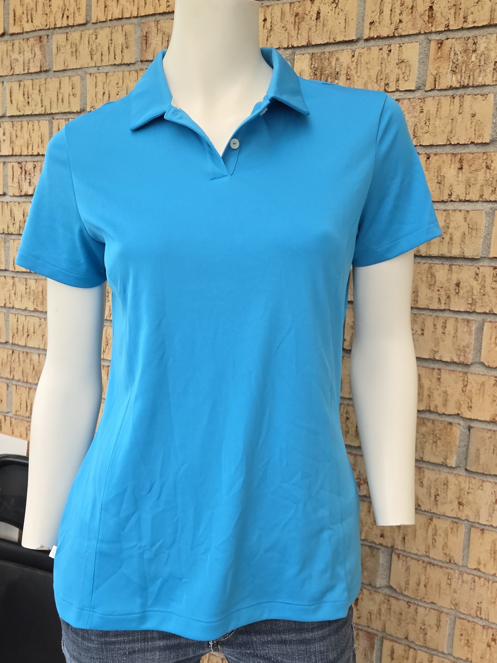 Classic Women's Polo Shirt - Bright Turquoise